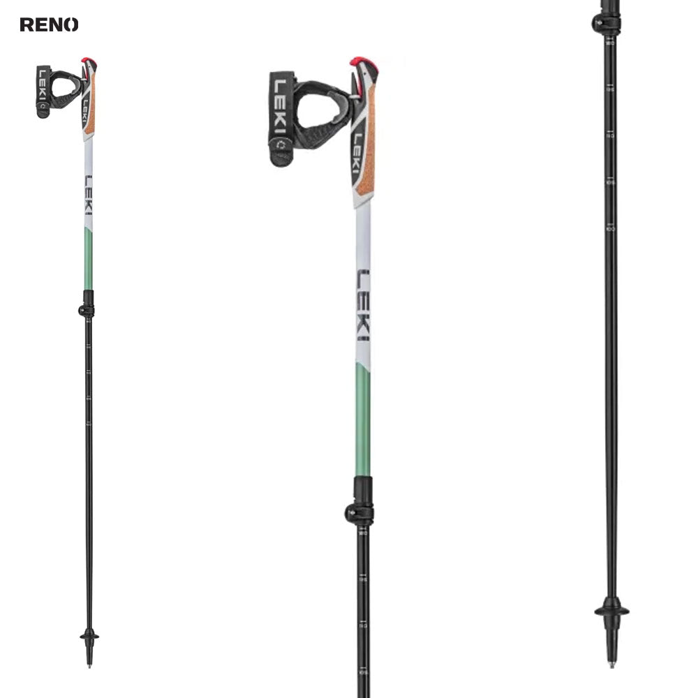 Bâtons De Marche Nordique LEKI Spin Shark SL – 100-130 Cm, Poignée Shark 2.0, Système Trigger S
