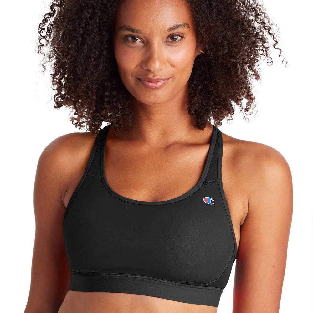 Champion Womens Absolute Sports Bra with SmoothTec Black/blue Medium -  Conseil scolaire francophone de Terre-Neuve et Labrador