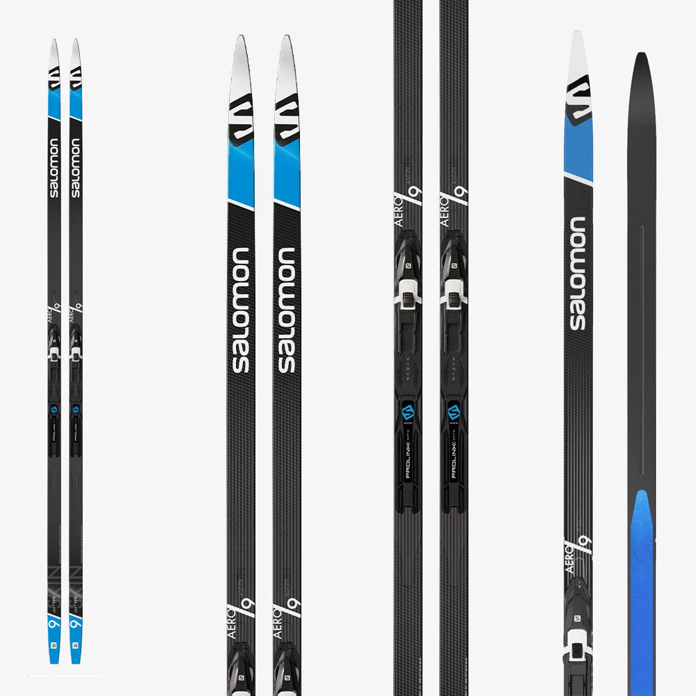 Salomon Ski de fond Classique Aero 9 Eskin avec Fixations Prolink Shif – renosport