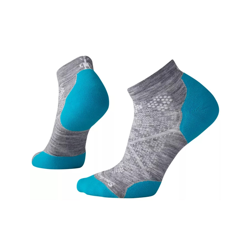 SMARTWOOL PHD® RUN LIGHT ELITE LOW CUT / BAS COURSE FEMME GRIS ET BLEU