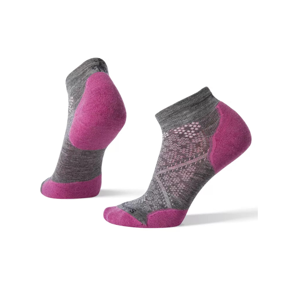 SMARTWOOL PHD® RUN LIGHT ELITE LOW CUT / BAS COURSE FEMME GRIS ET MAUVE